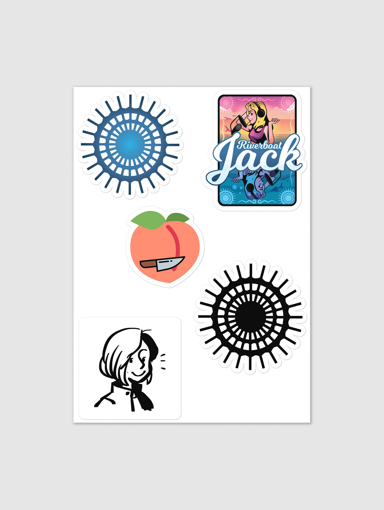 Riverboat Jack Emote Sticker Sheet 2 product image (1)