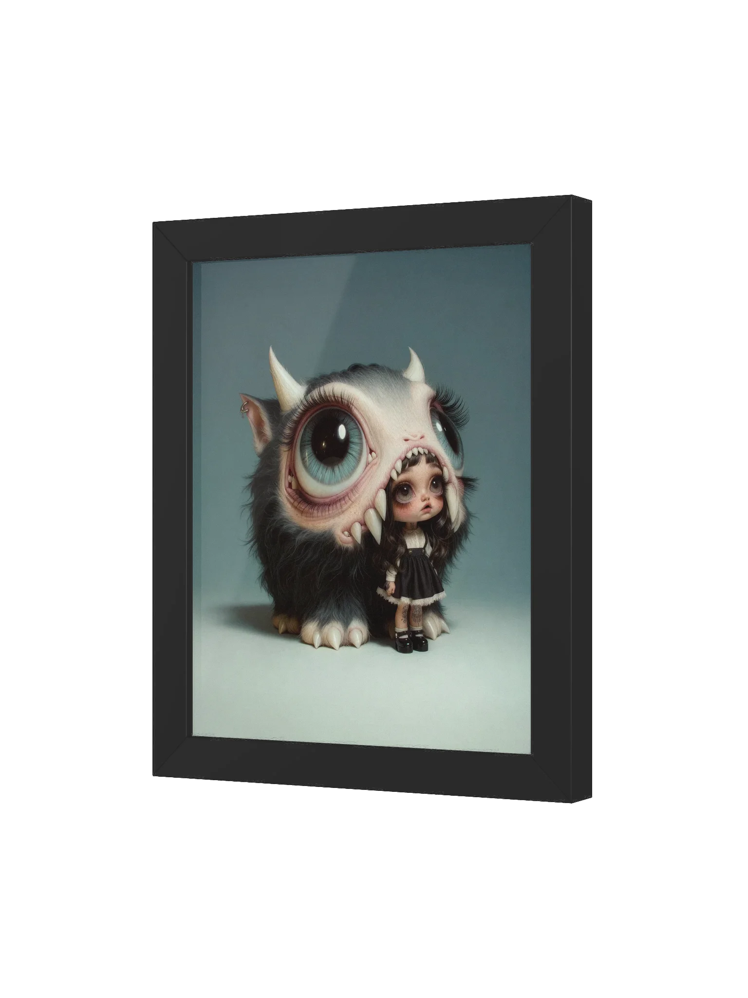 She Stands Where the Teeth Are Framed Print product image (3)