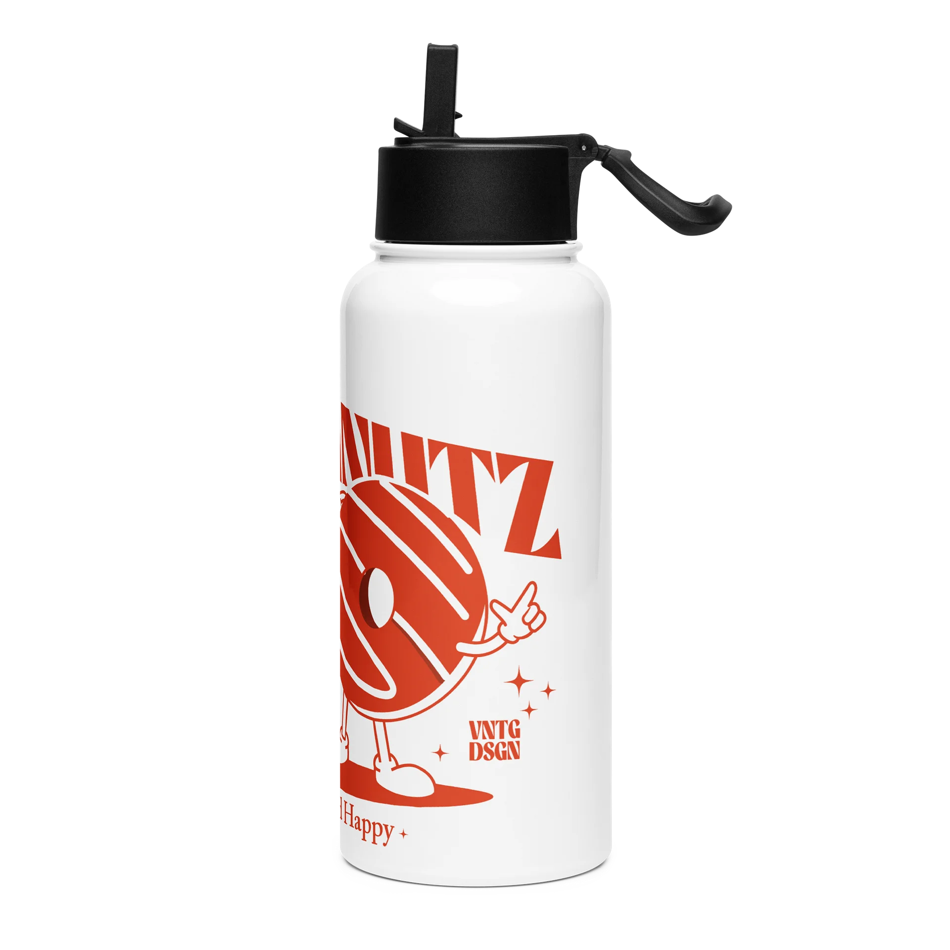 DOUGHNUTZ Stay Sweet and Happy Retro Insulated Bottle | 32 oz product image (2)