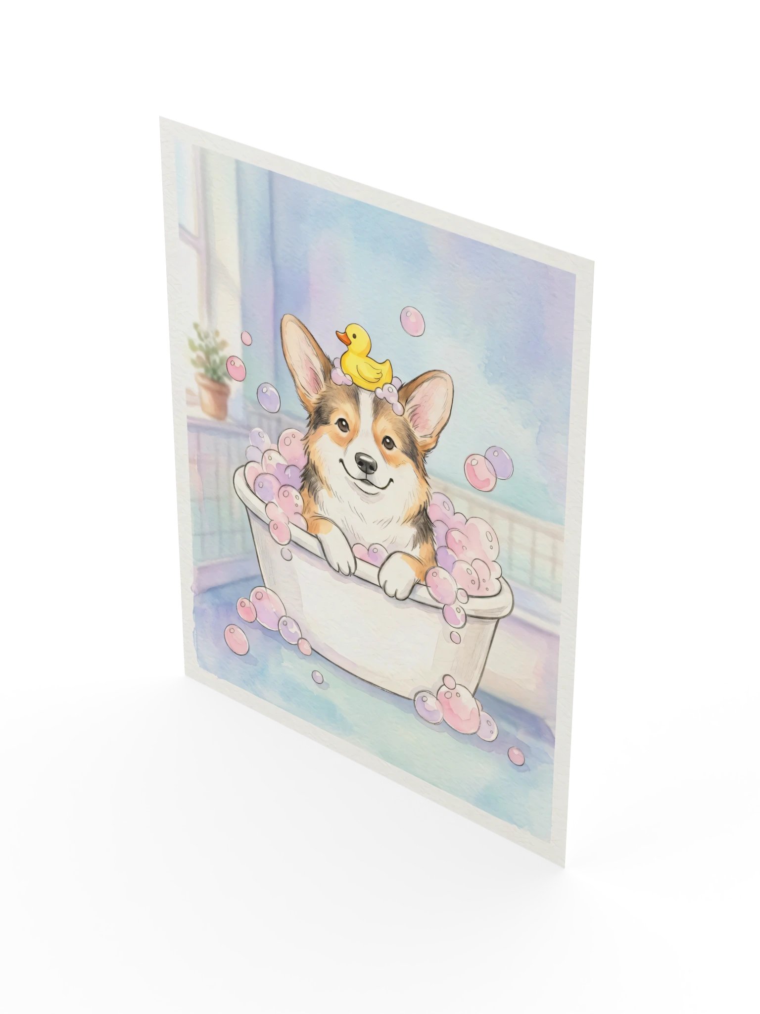 Bubble Bath Corgi Poster product image (17)