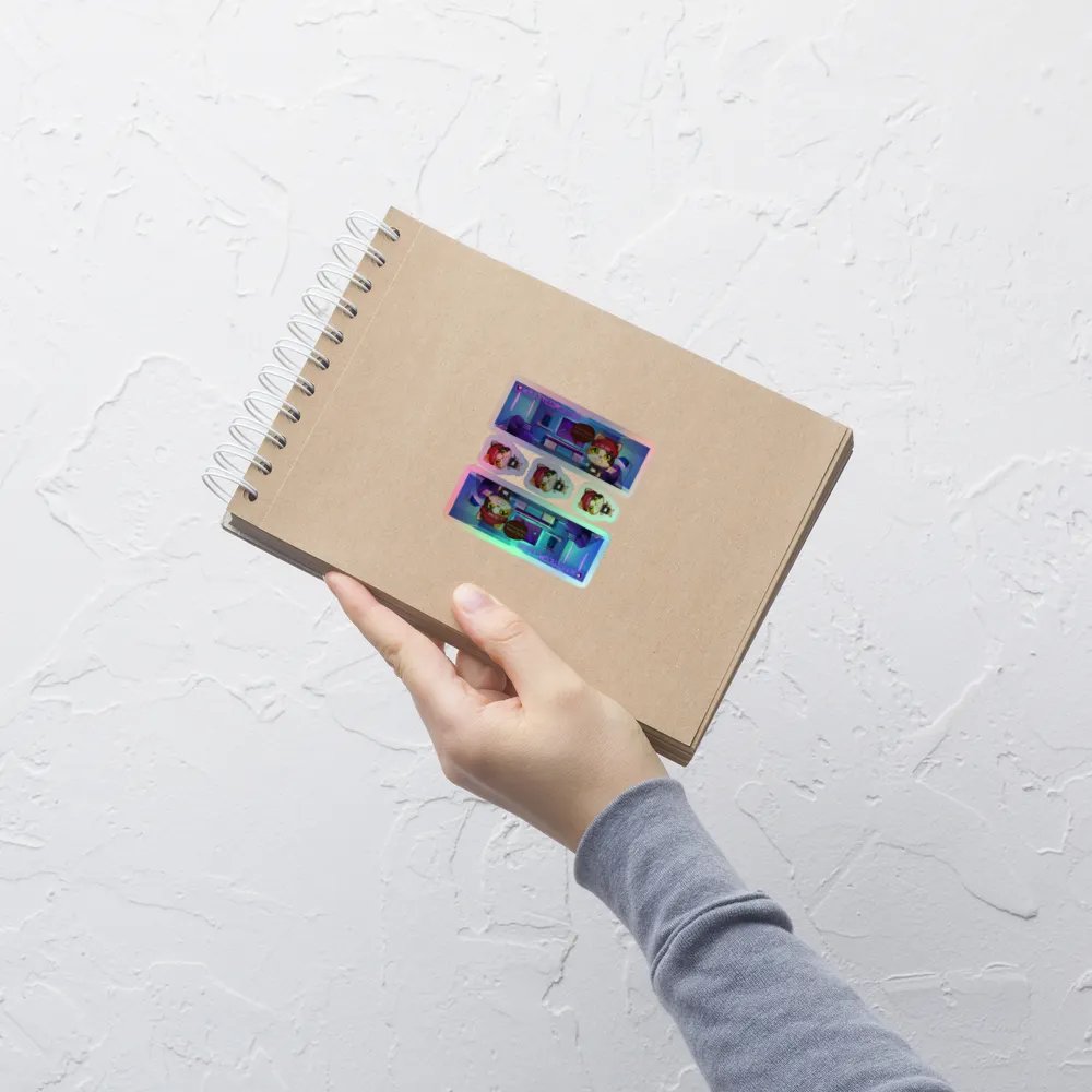 Lil Guy Holographic Kitty Sticker Sheet product image (9)