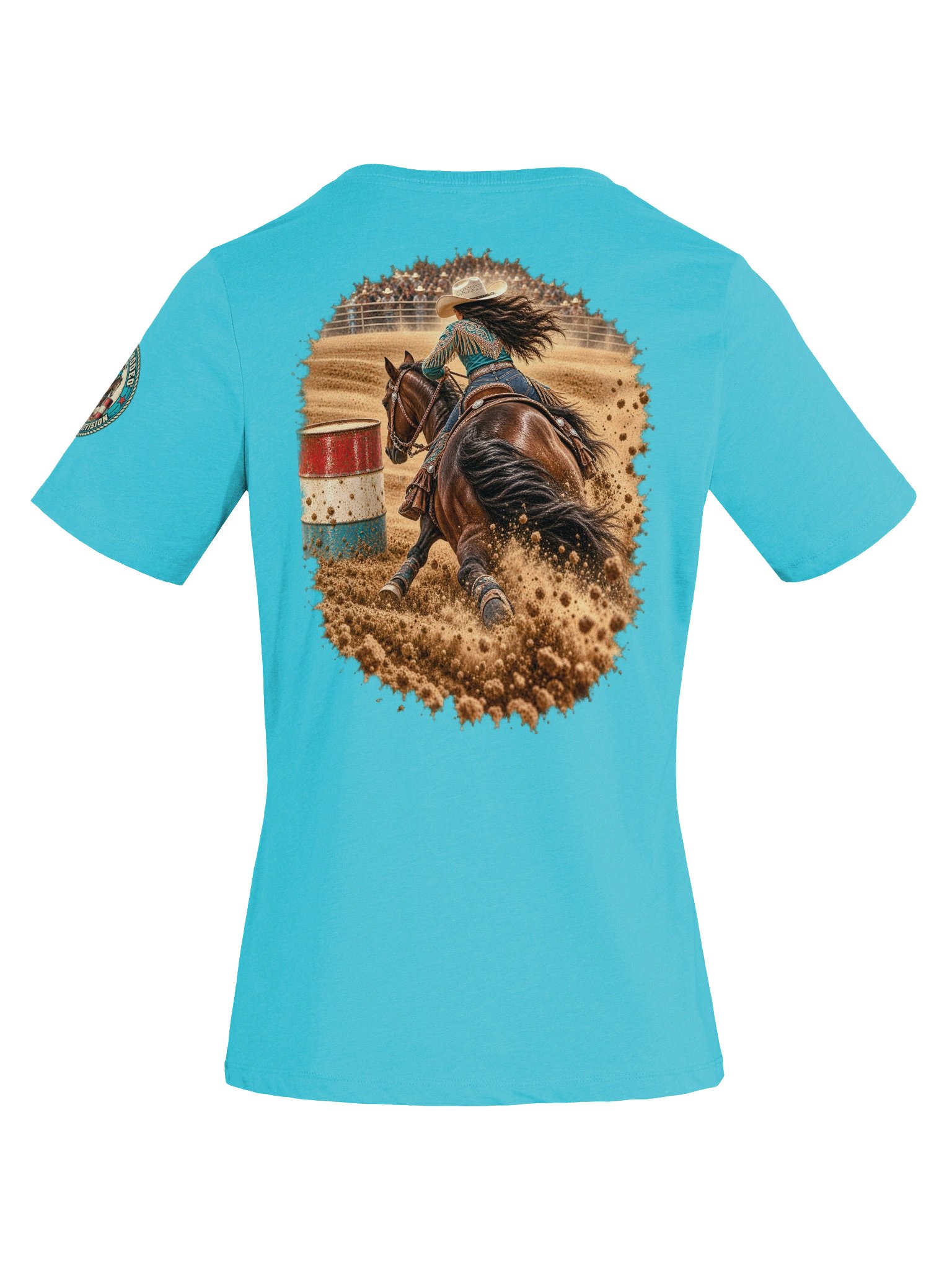 Turn & Burn Barrel Racing V-Neck T-Shirt | BROKEN RODEO™ product image (69)