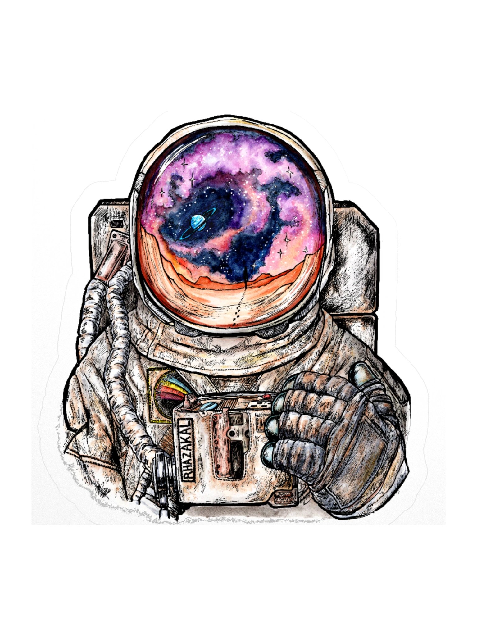 Beyond the Visor — Rhazakal Kiss-Cut Sticker product image (1)