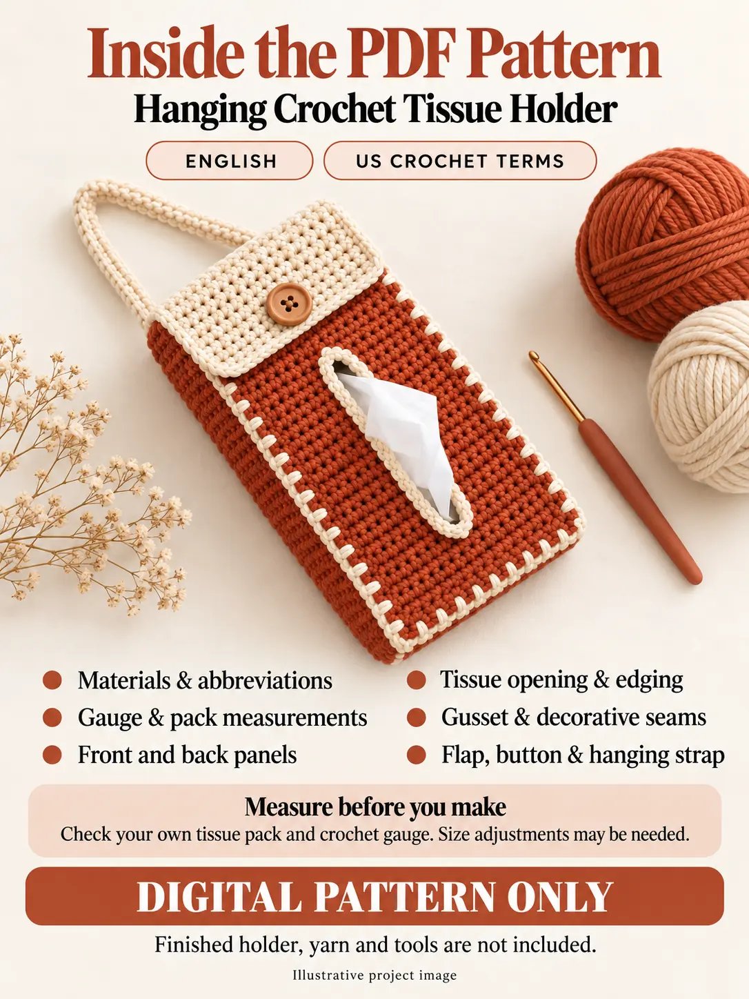 Crochet Tissue Holder PDF Pattern product image (5)