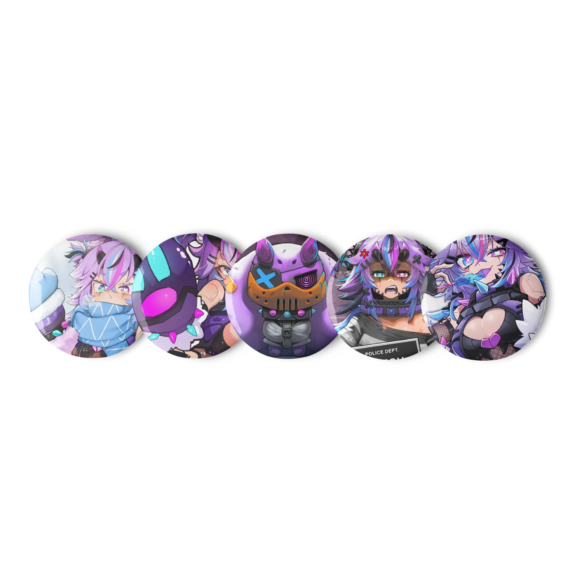 Bunny Pin Buttons Set product image (1)