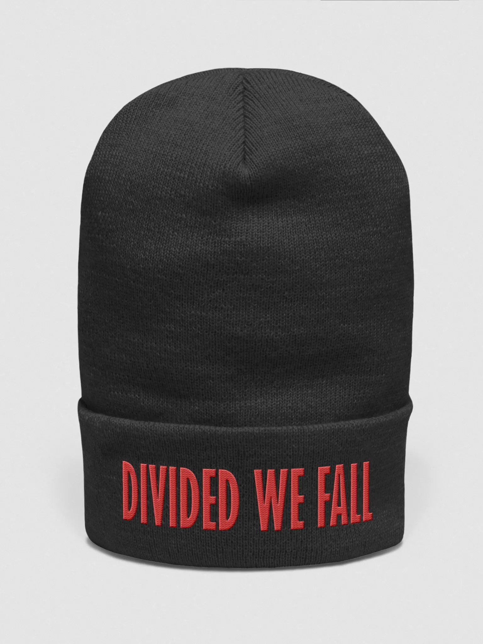 Divided We Fall - Red - Yupoong Cuffed Beanie product image (1)
