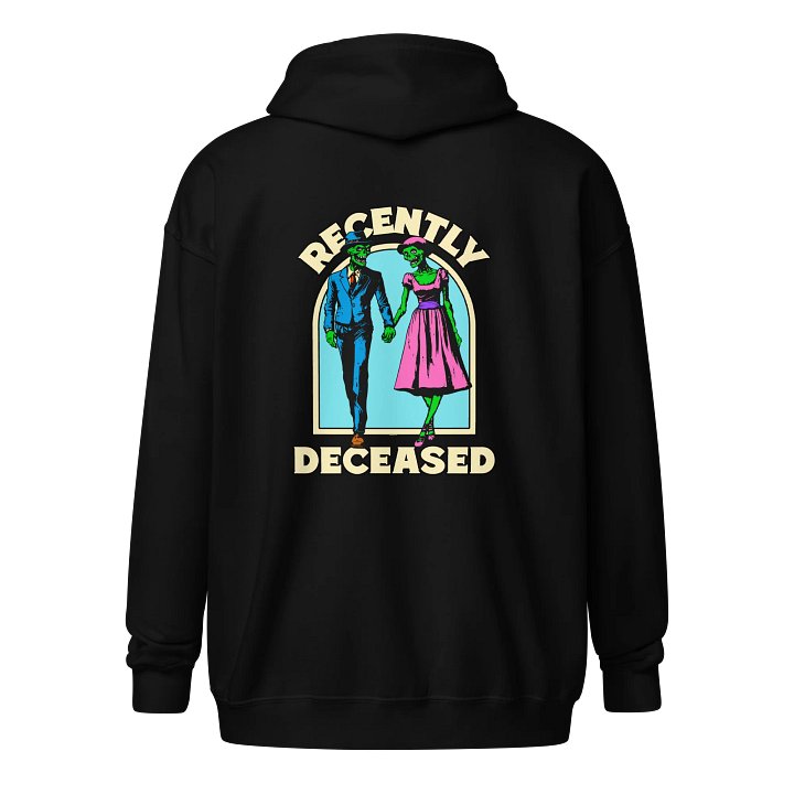 [UM} Bear Recently Deceased - Unisex Graphic Zip Hoodie product image (1)