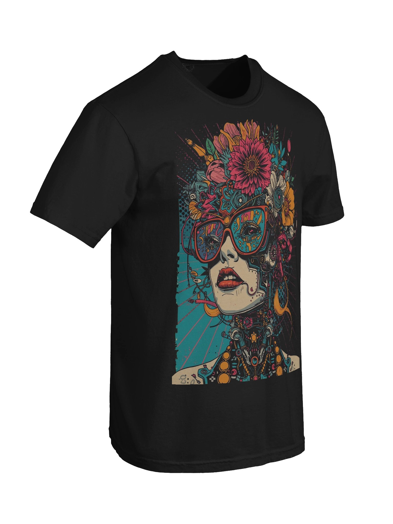 Floral Headpiece Woman Heavyweight Tee product image (4)
