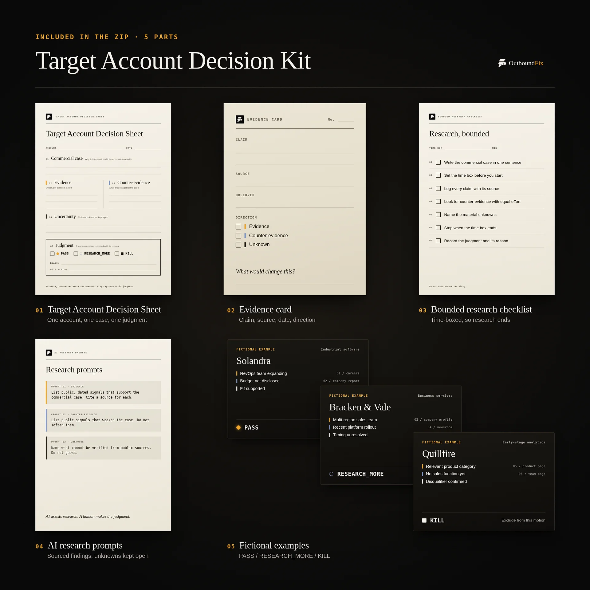 Target Account Decision Kit product image (2)