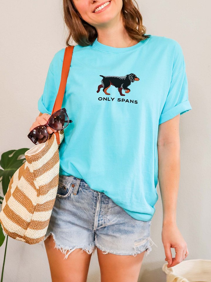 Only Spans T-Shirt(Embroidered) of a Working Cocker Spaniel(Black & Tan) product image (2)
