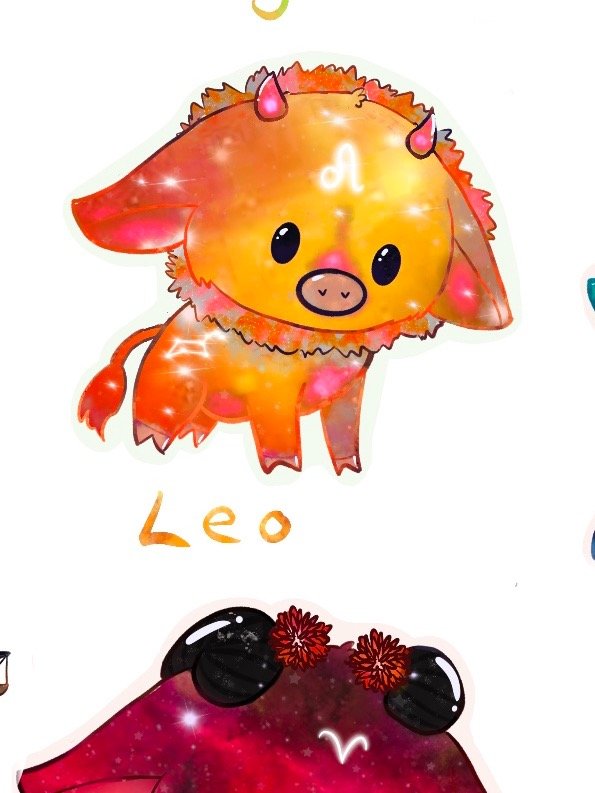 Holo Leo cow sticker product image (2)