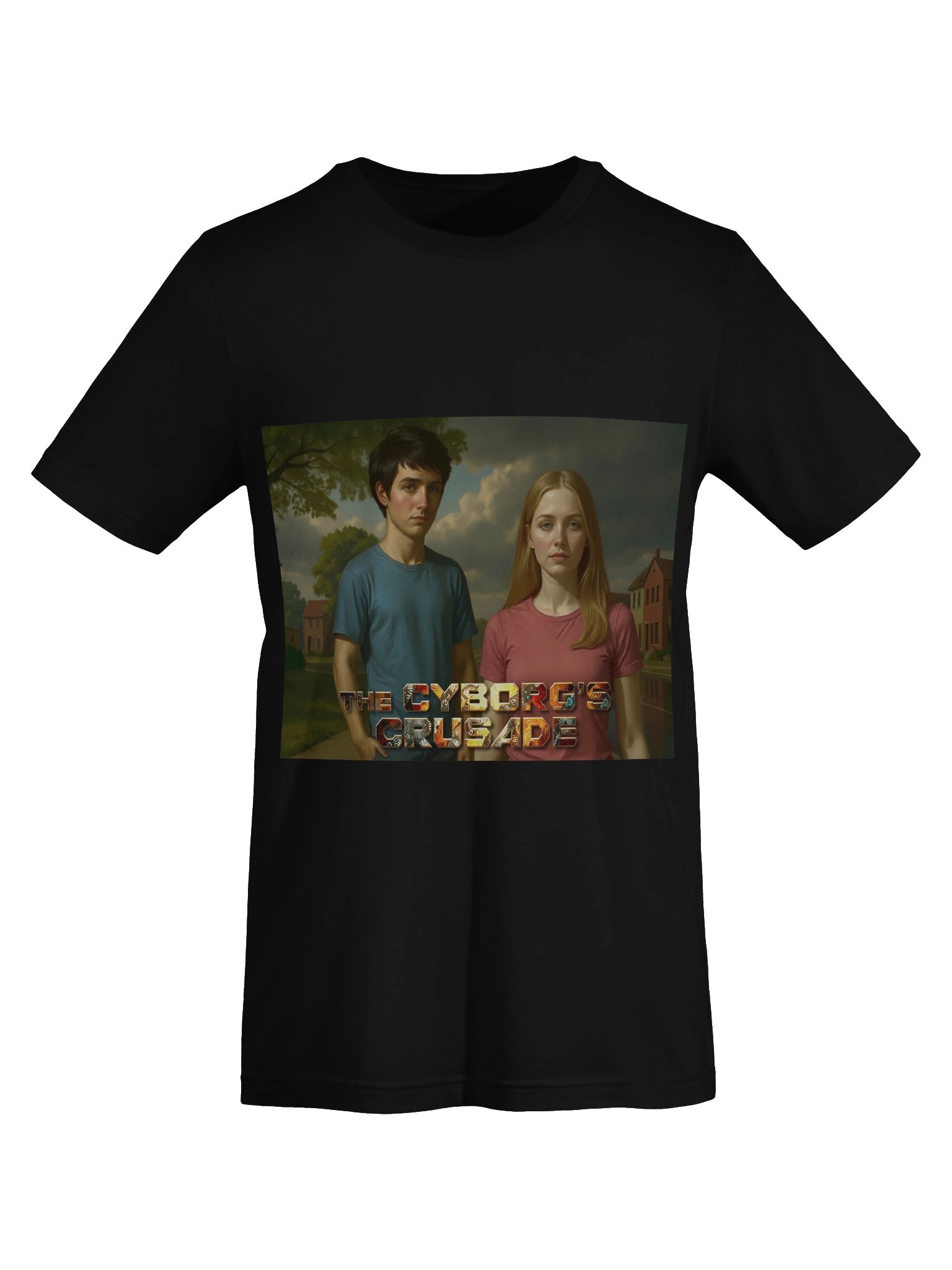 A T-Shirt Featuring James Hunter Walking with his Girlfriend Nadia product image (7)