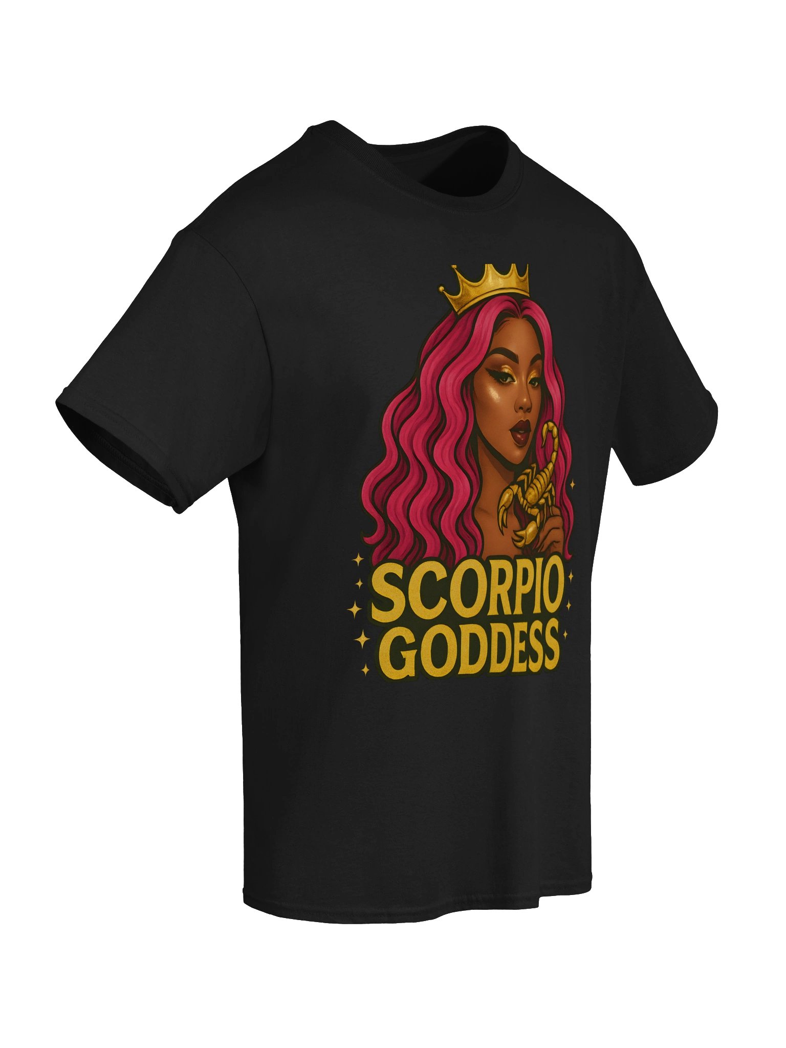Scorpio Goddess Pink Hair Tee product image (58)