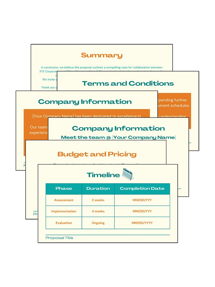 Sleek Business Proposal Template | Impress Clients & Investors Instantly product image (2)