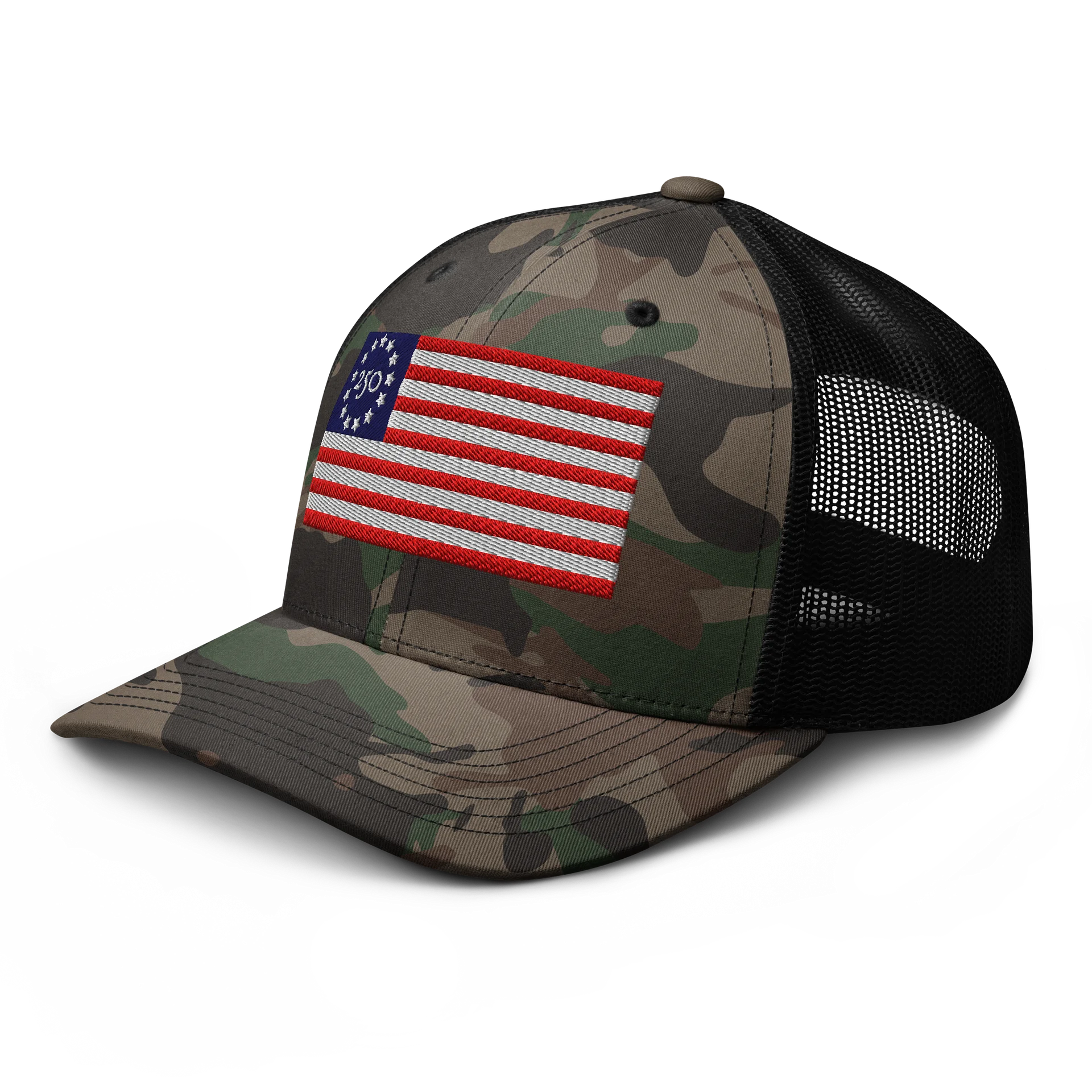UnR 250 Years of Freedom Camo Trucker Hat product image (4)