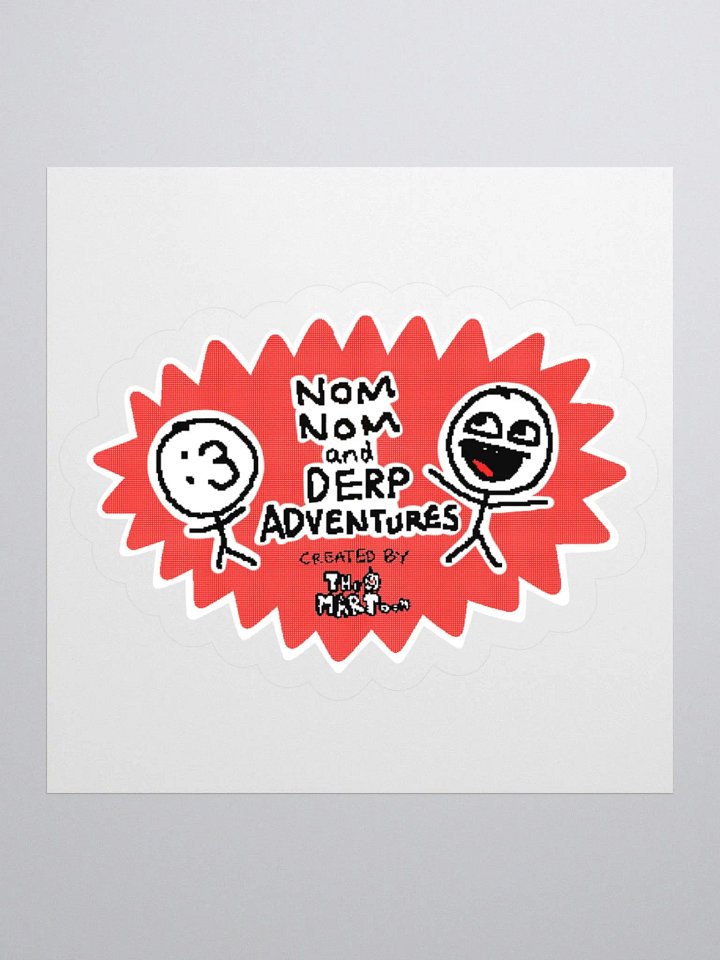 Nom Nom and Derp Adventures! (STICKER) product image (1)