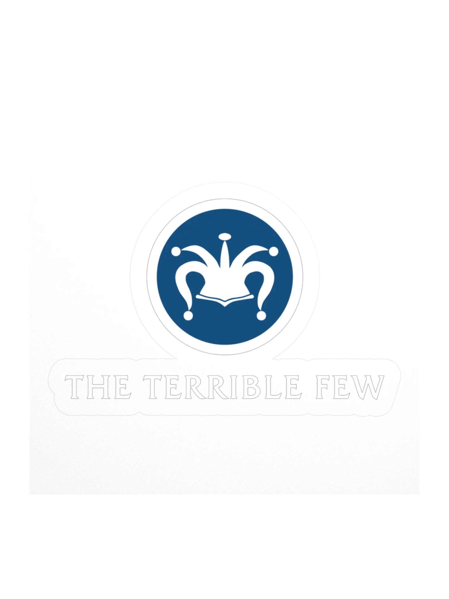 The Terrible Few White Logo Sticker product image (1)