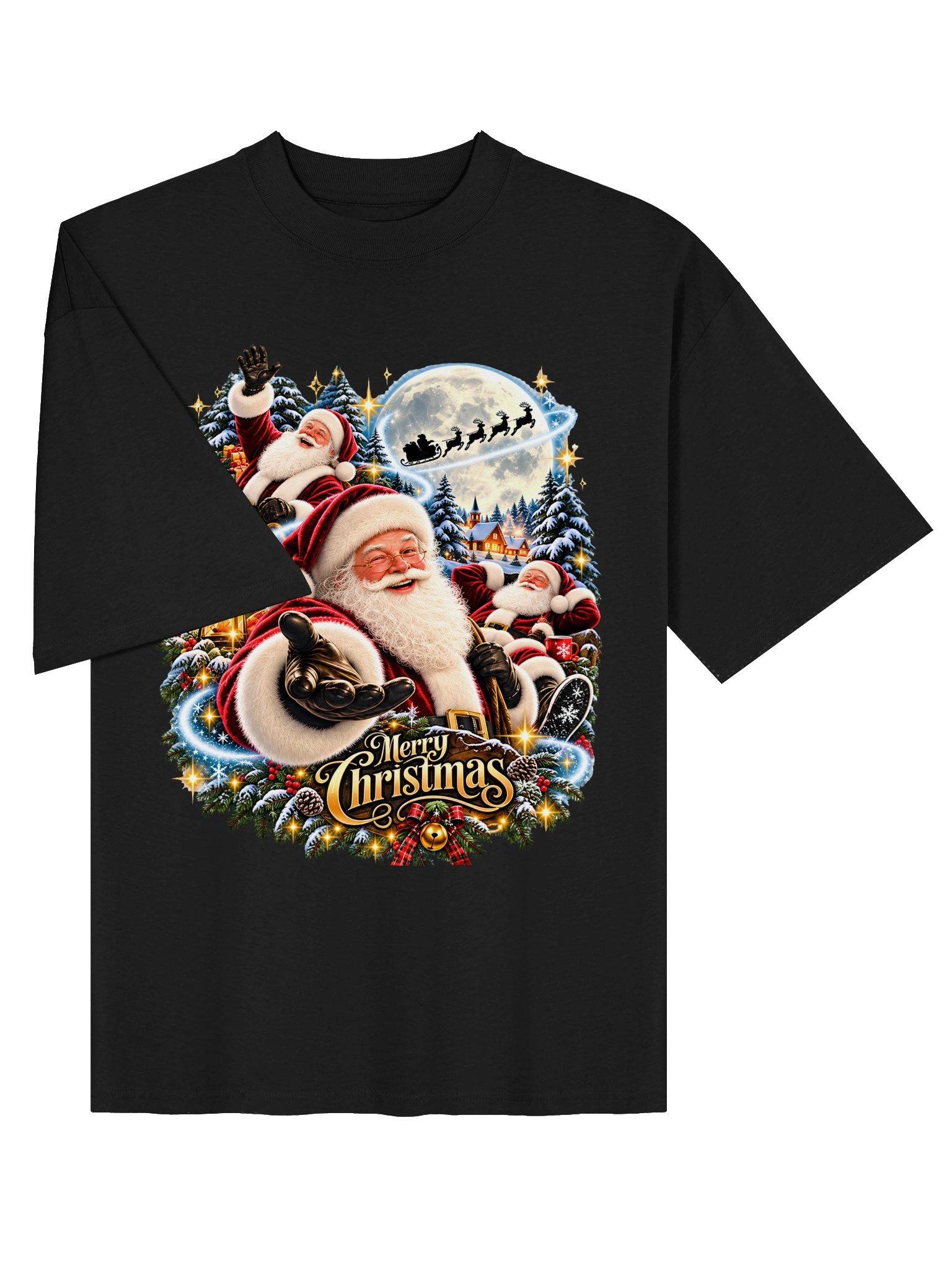 Merry Christmas Santa Oversized T-Shirt product image (4)