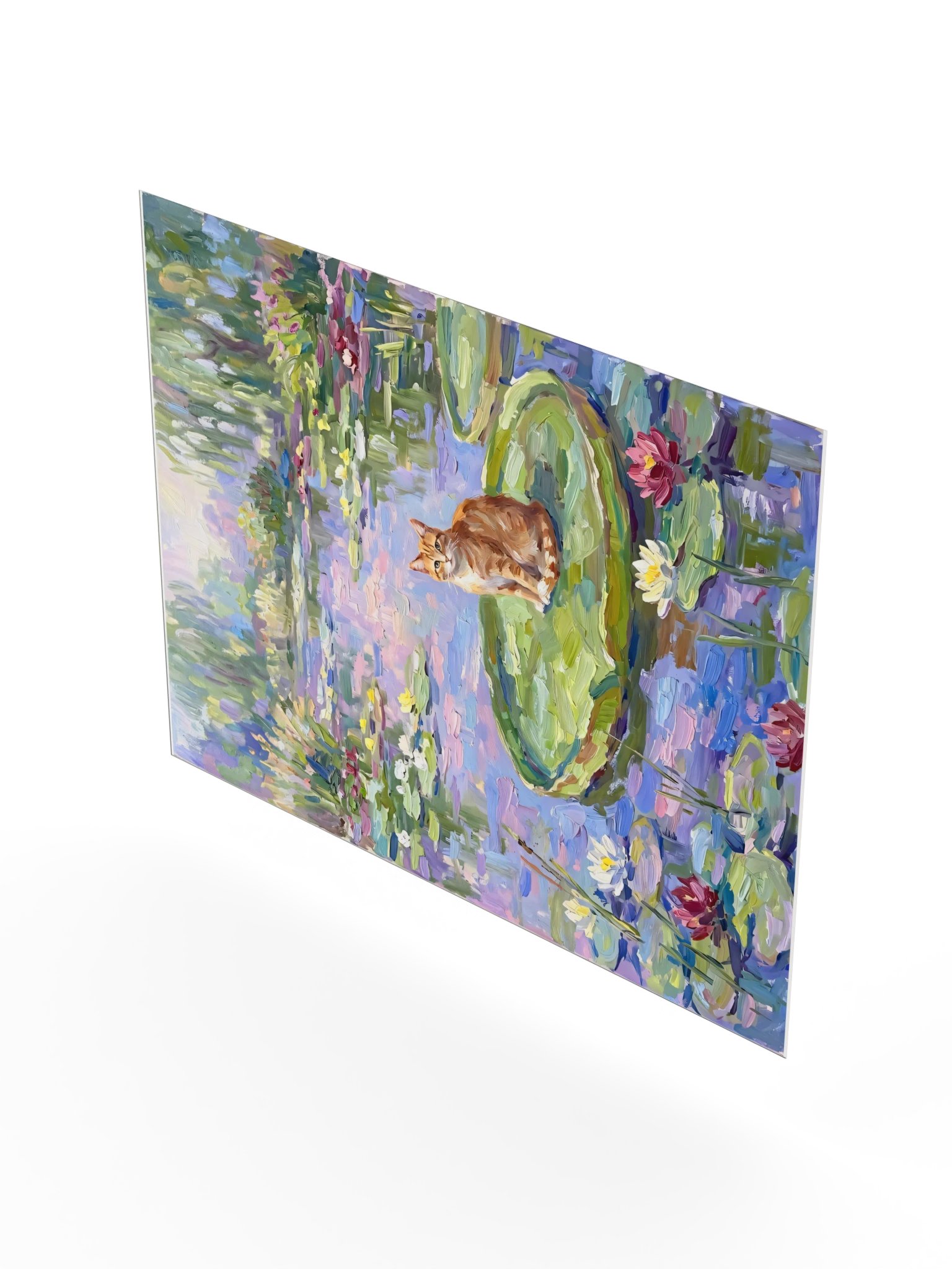 Water Lilies Cat Poster product image (22)