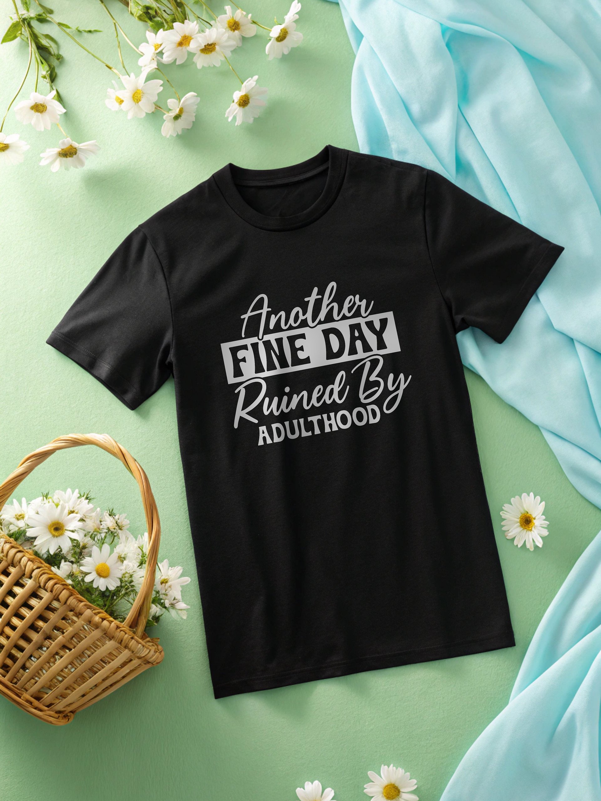 Another Fine Day Women's Black T-Shirt product image (2)