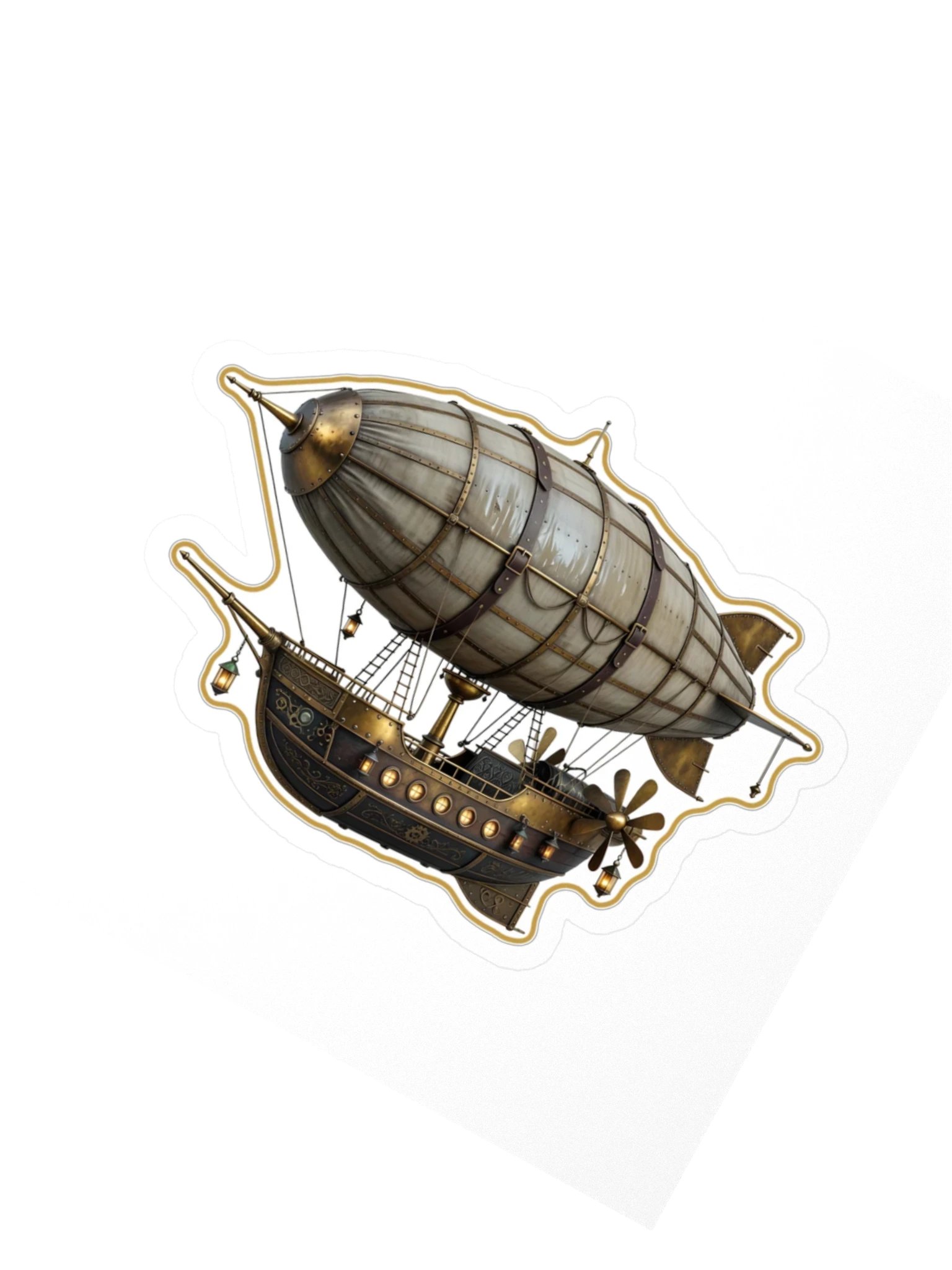 The Brass Veil — Airship Sticker product image (2)