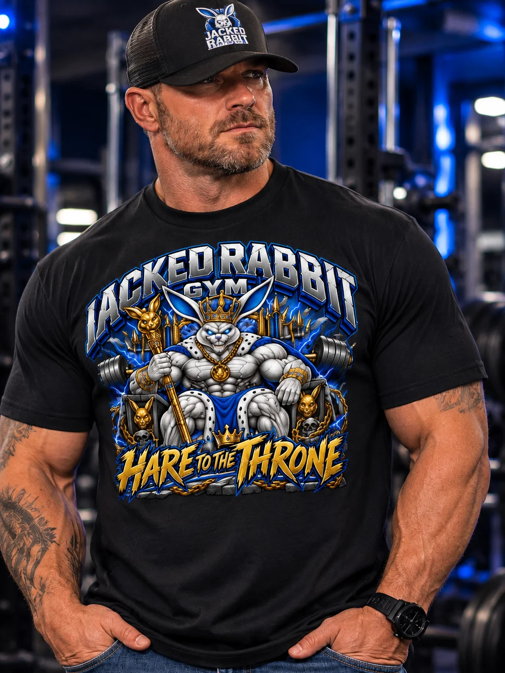 Jacked Rabbit Gym – Hare to the Throne Tee product image (33)