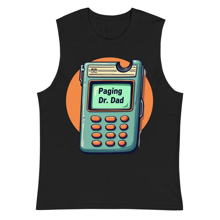 Dr. Dad Retro Pager Muscle Tank product image (3)