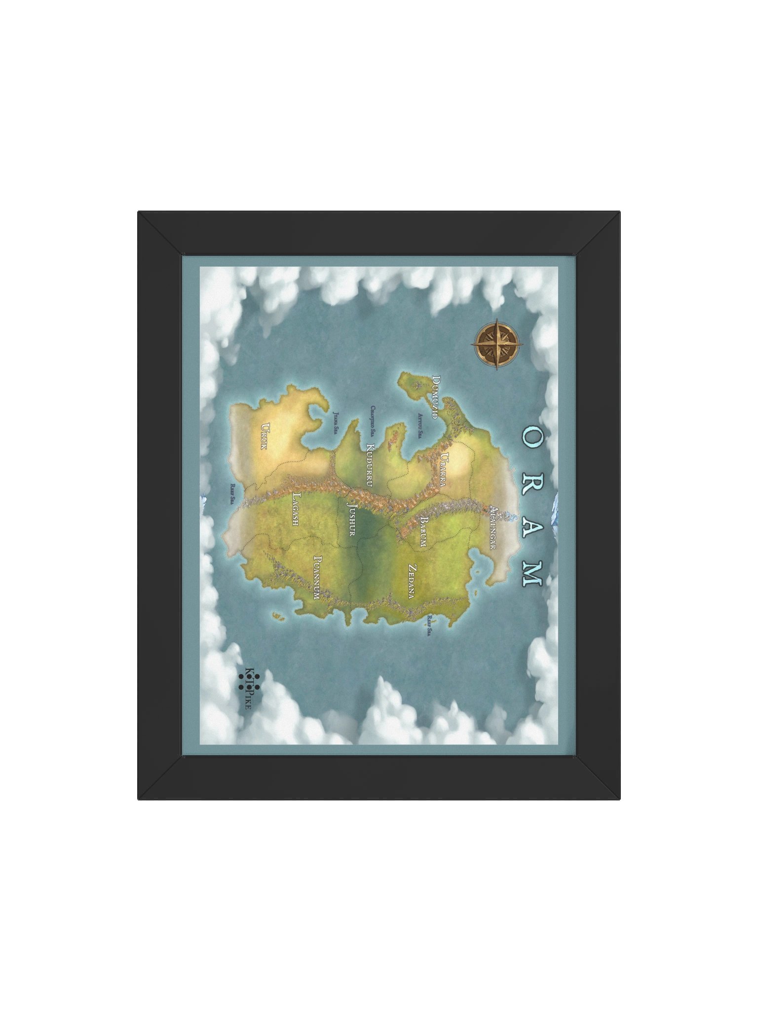 Framed Oram Map (v1) product image (23)