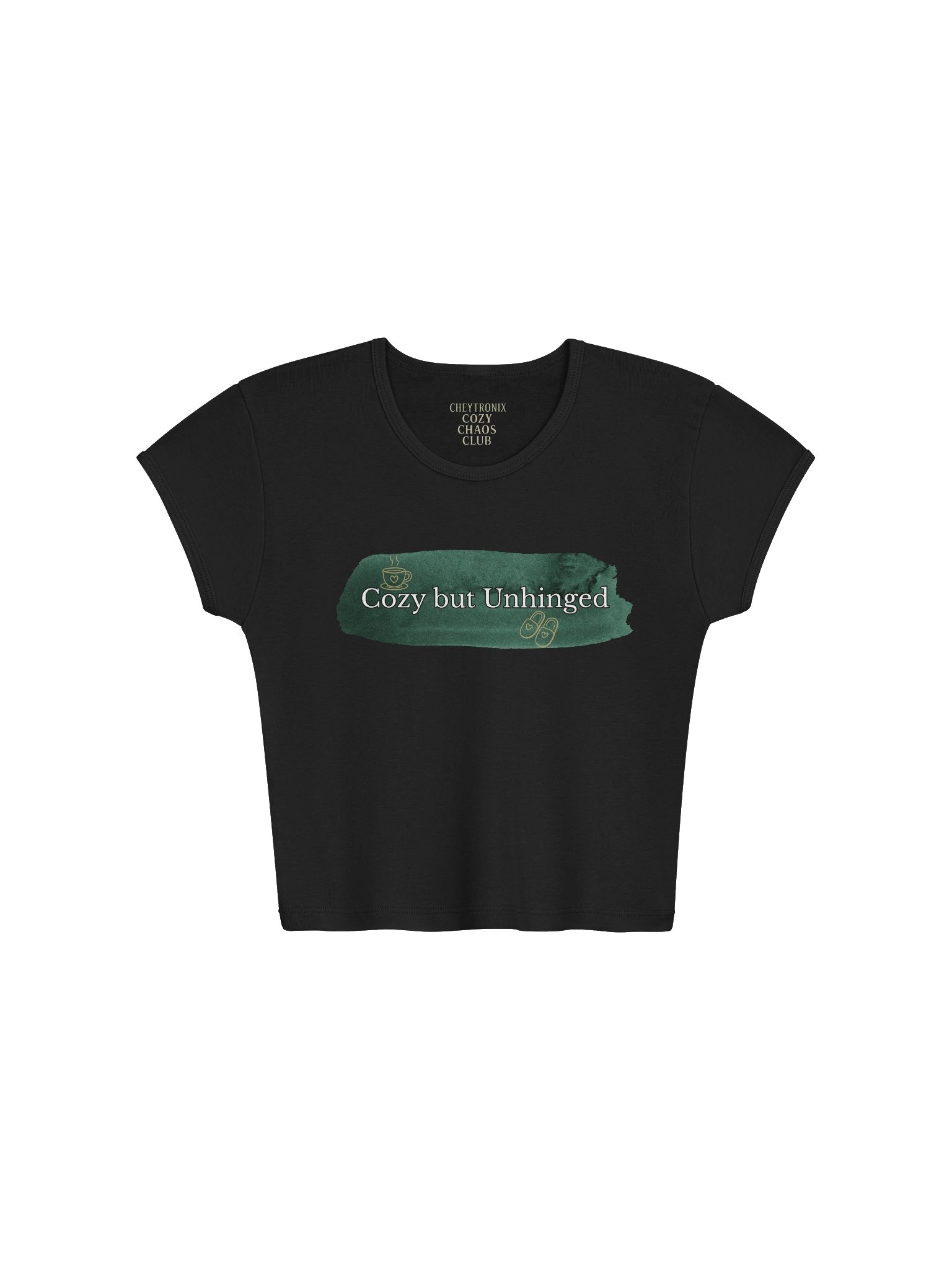 Cozy Chaos Club Ribbed Crop Top product image (3)