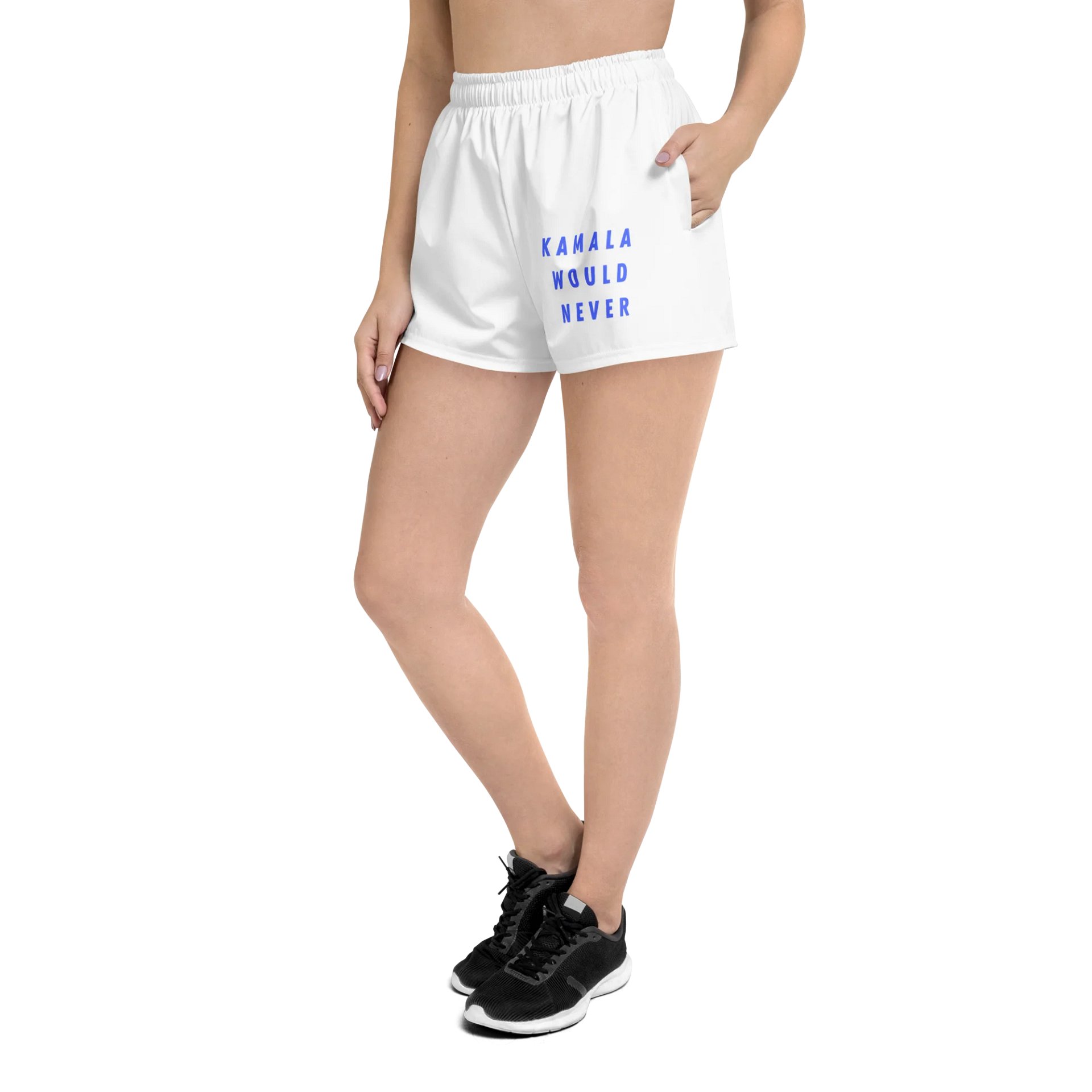 Kamala Would Never Unisex Athletic Shorts product image (2)
