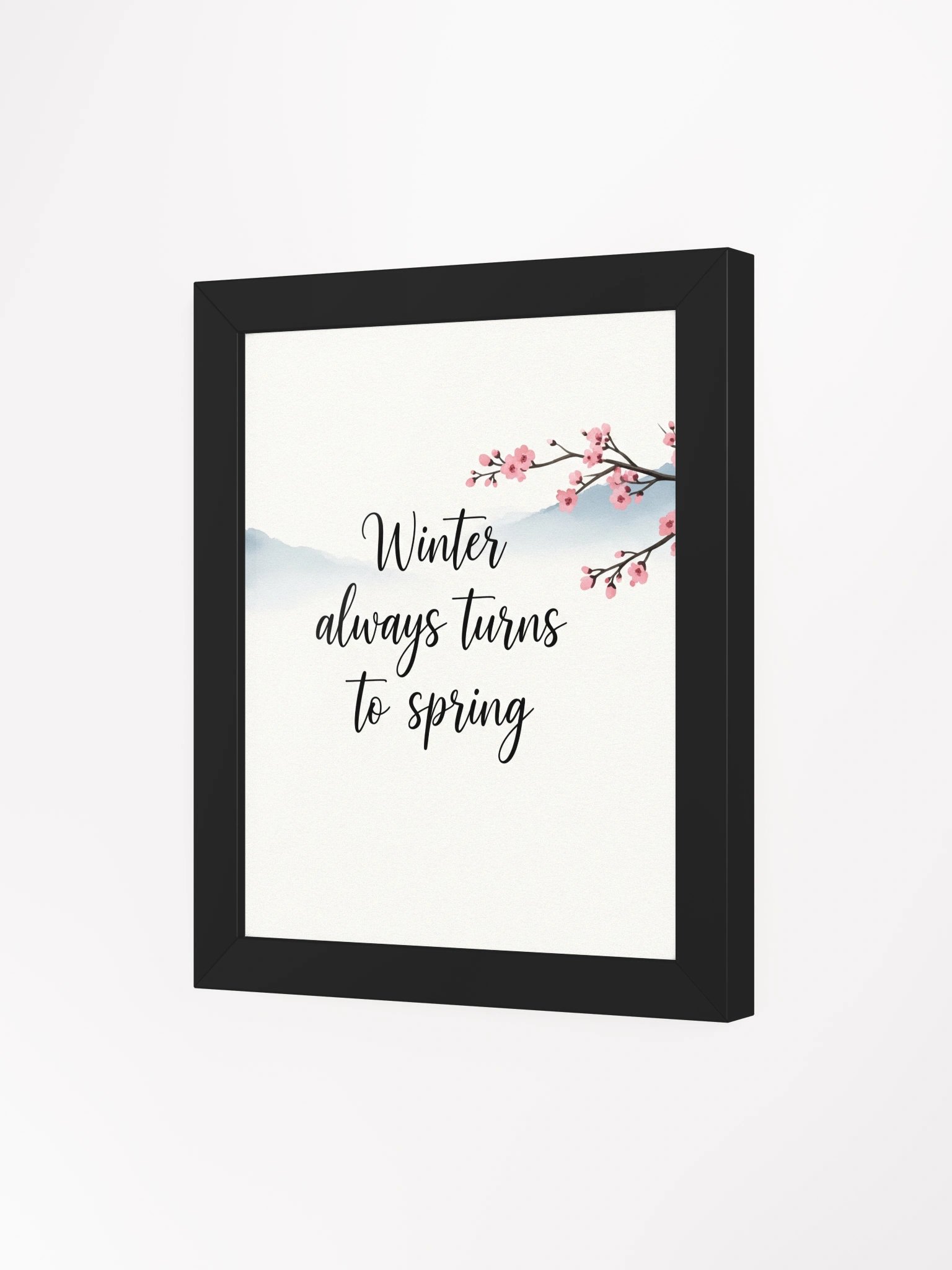 Nichiren Buddhism "Winter Always Turns to Spring" Framed Art product image (3)