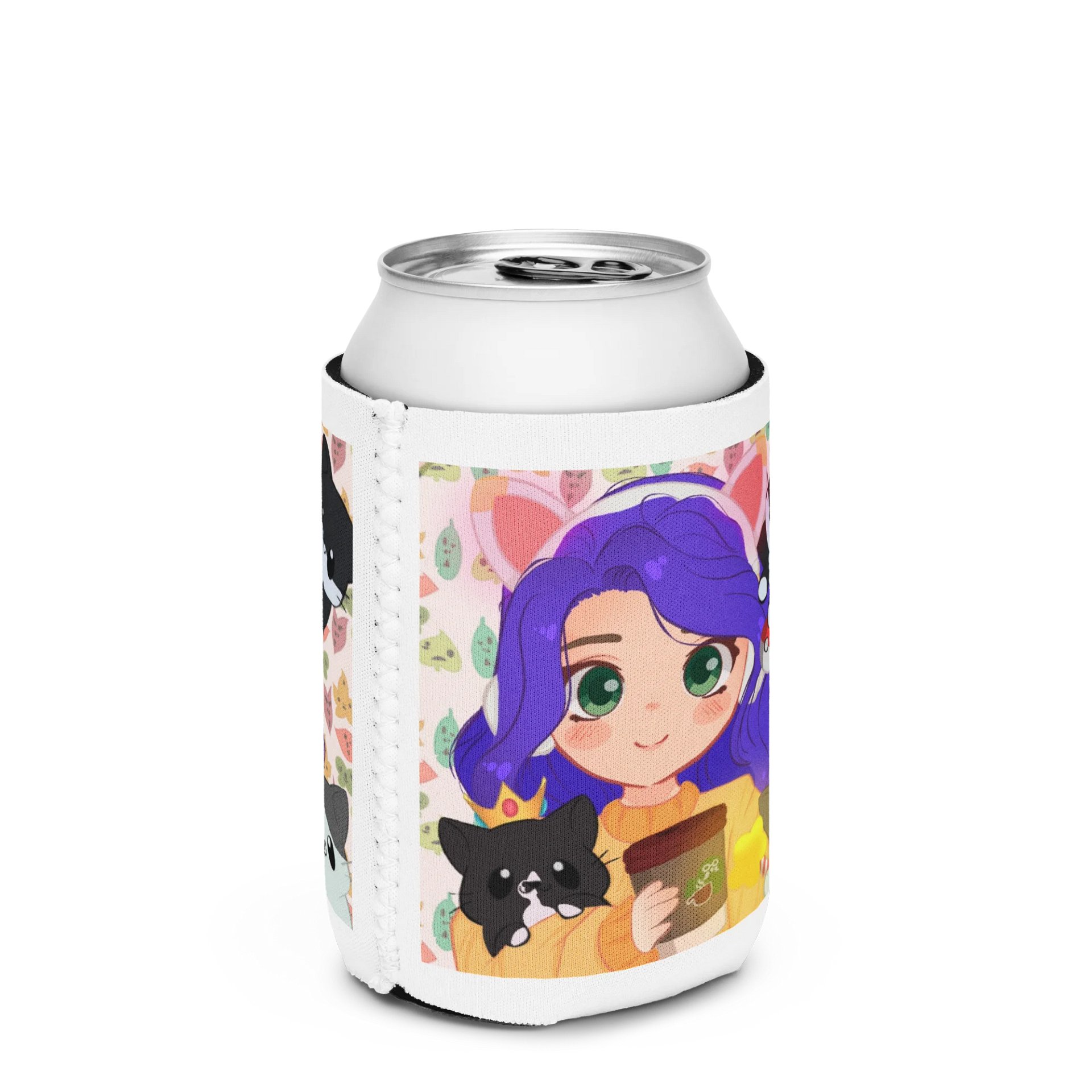 Al & Kitties Drink Koozie Purple product image (2)