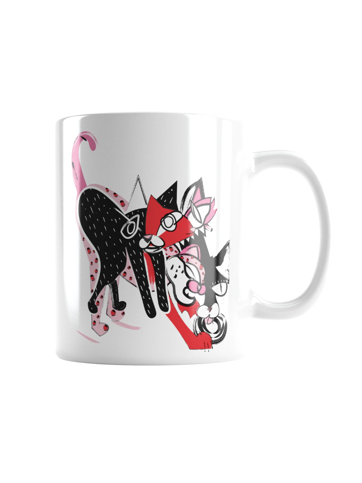 Mug Kaleido Cat - Pink Red product image (2)
