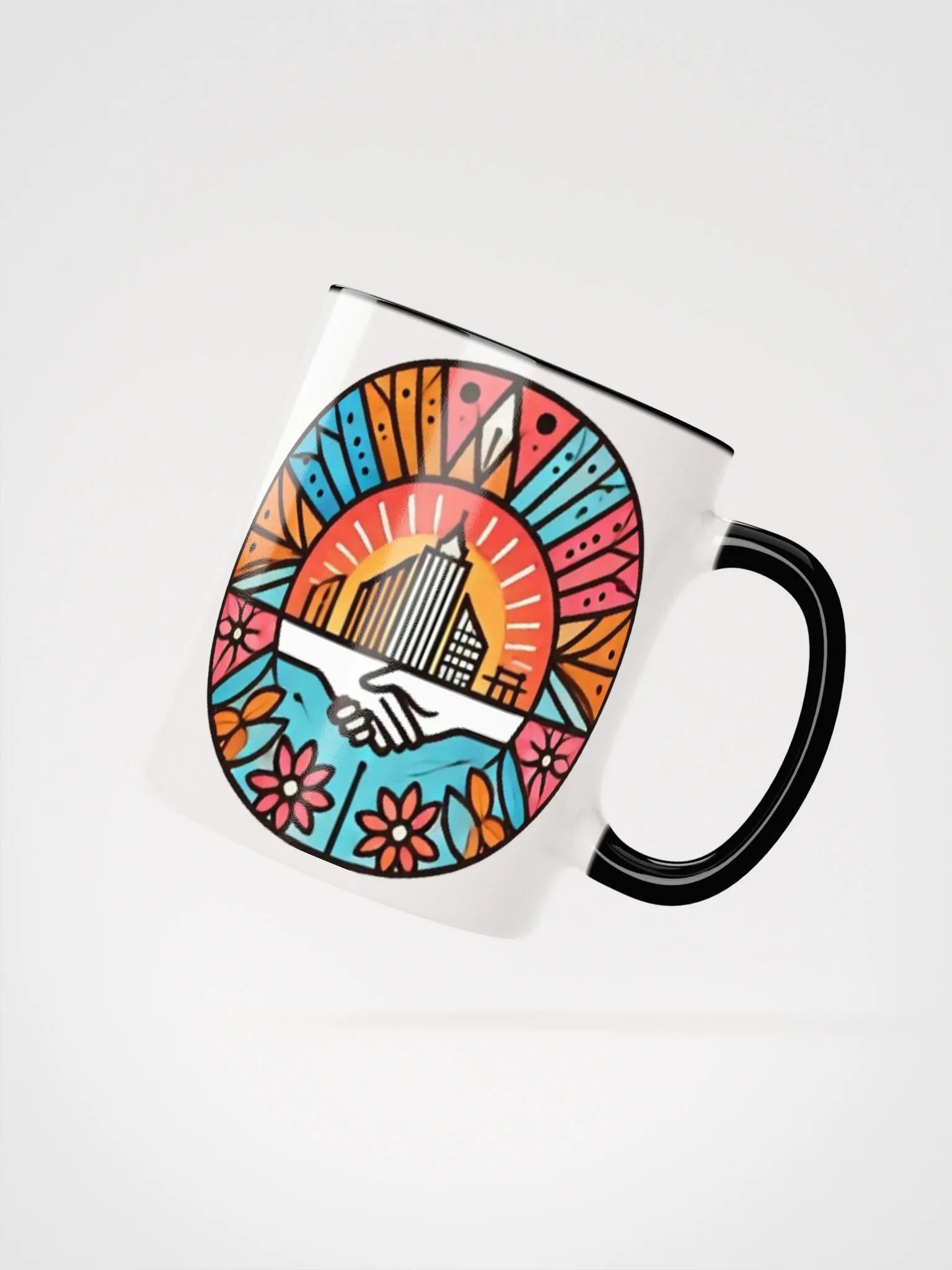 Cityscape Handshake Ceramic Mug product image (21)