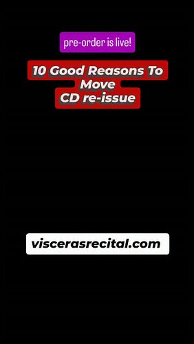 Pre-orders for the '10 Good Reasons To Move' CD reissue are officially live!!

Available on our website now. Link in bio.

#v...