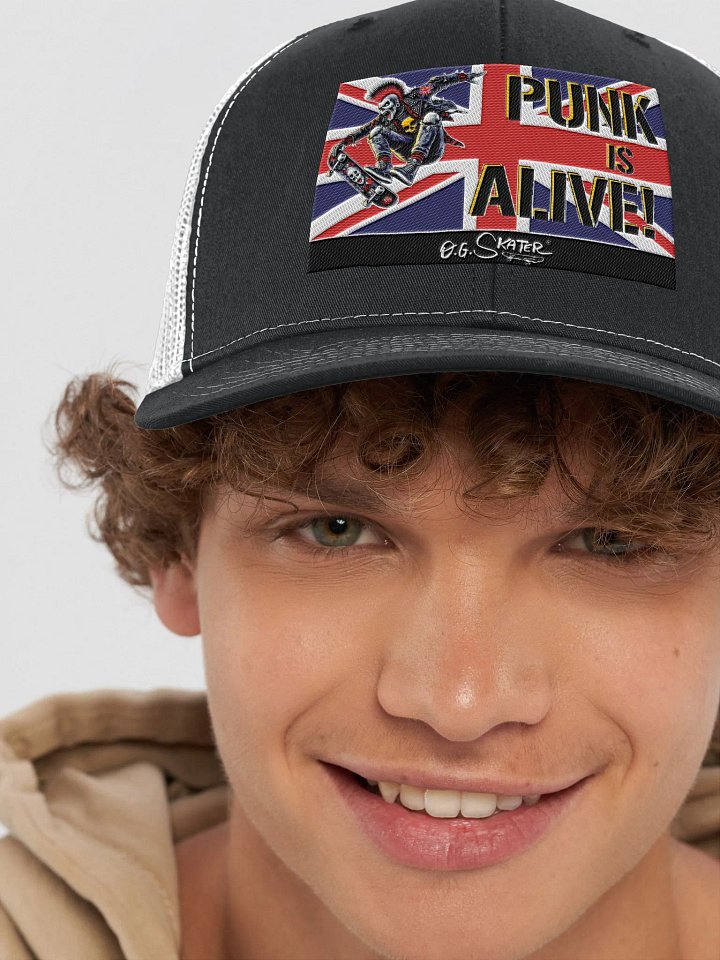 “Punk is Alive!” – Richardson Trucker Hat by O.G. Skater® product image (2)