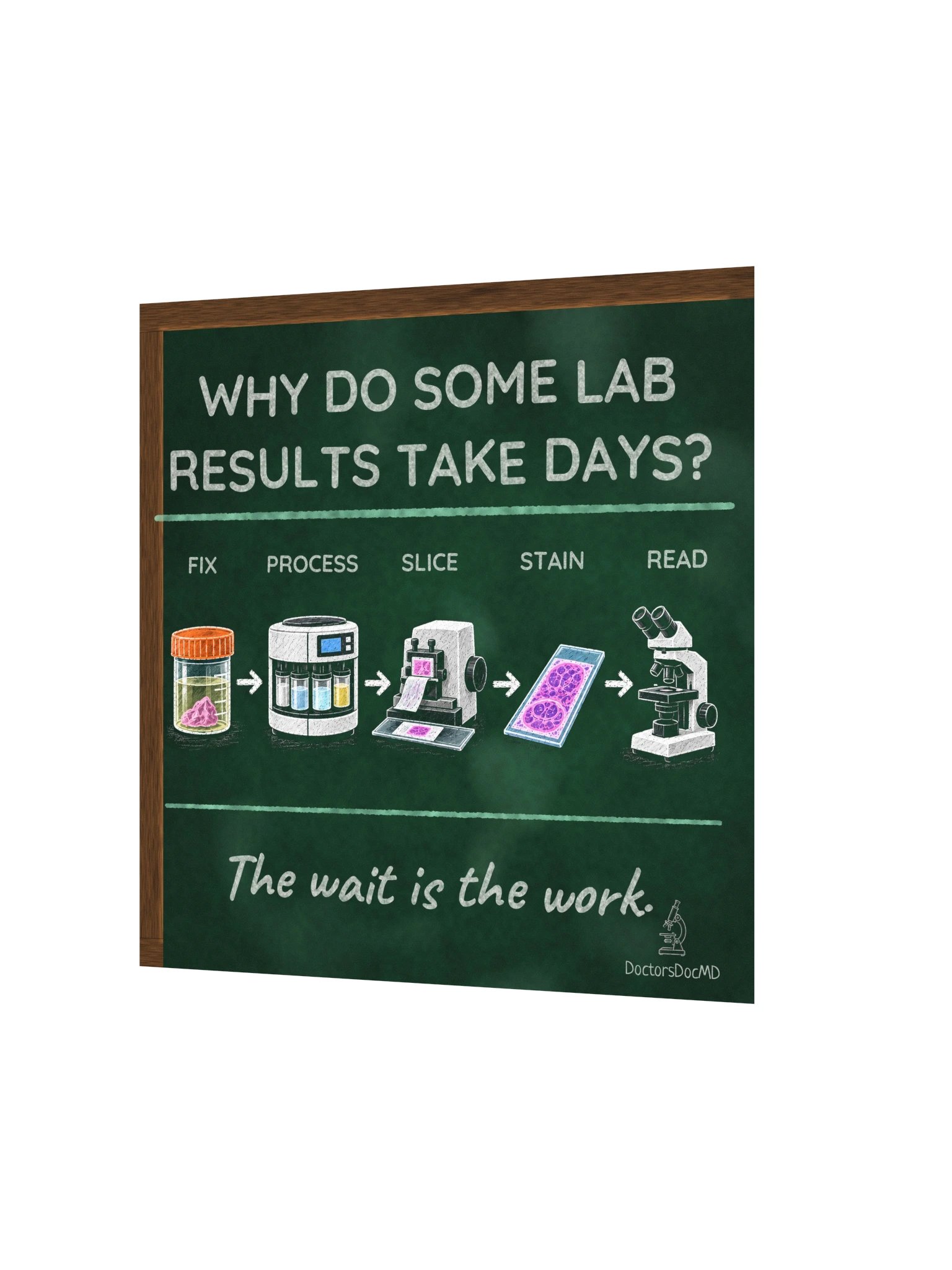 DoctorsDocMD - Why Lab Results Take Days Poster product image (2)