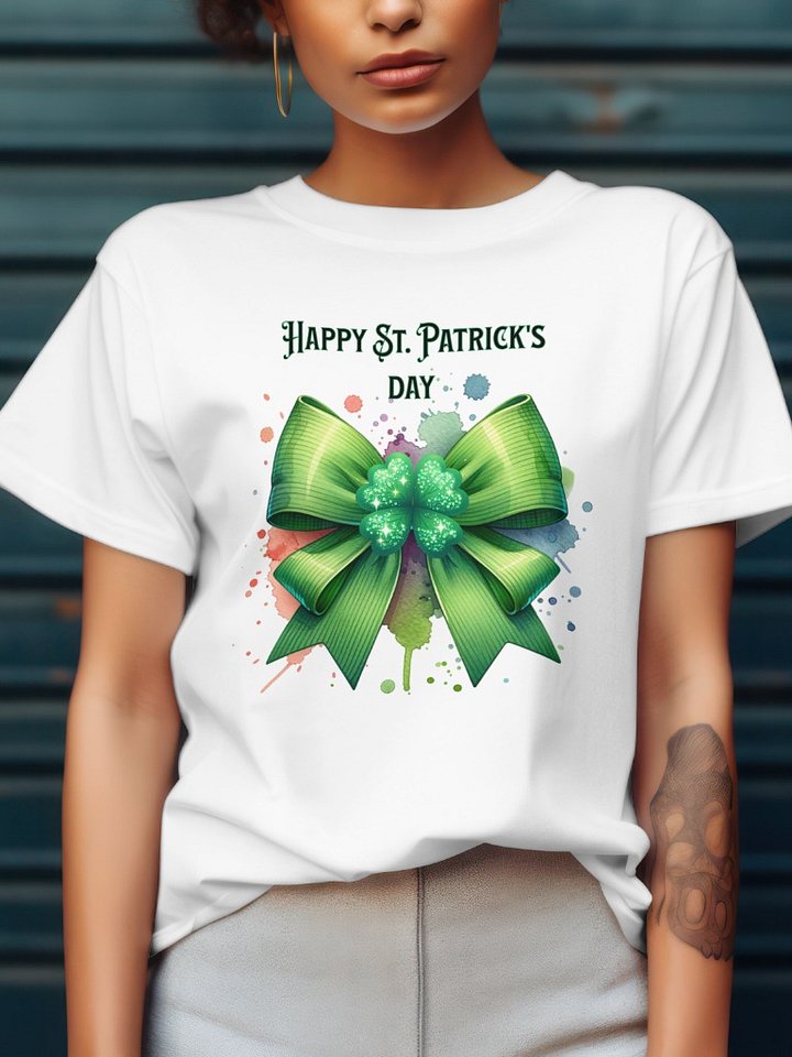 Shamrock Splatter St. Patrick's Day Tee product image (1)