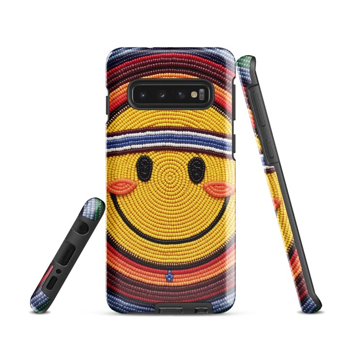 Smiling Face Faux-beaded Tough Case for Samsung® product image (1)