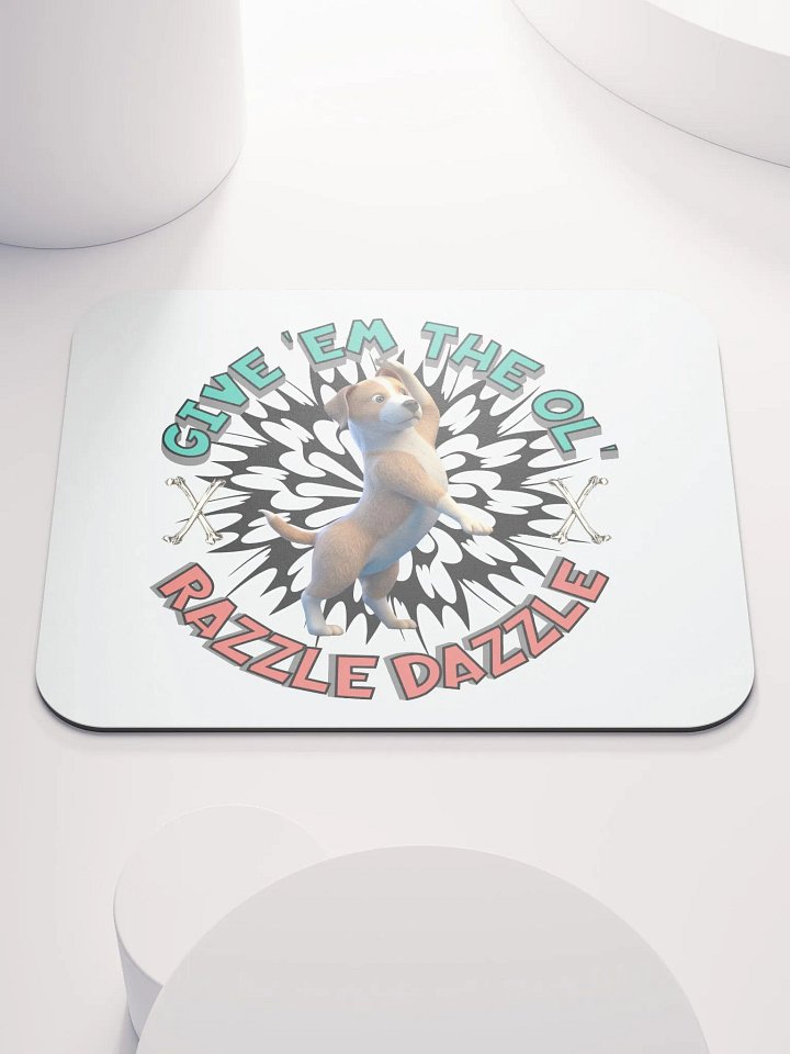 Razzle Dazzle Dog Mouse Pad product image (1)