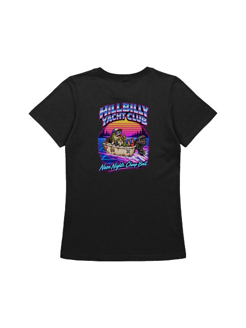 Neon Nights Cheap Bait - Tub Wave - Women's Relaxed Tee - back