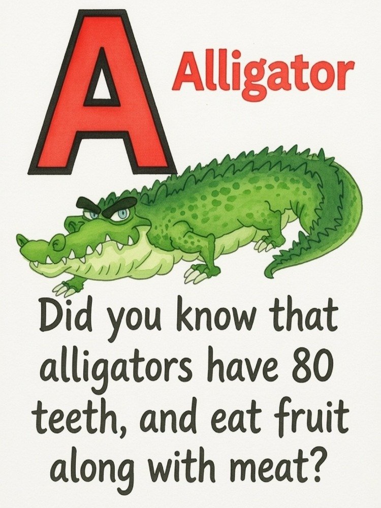Animal Flash Cards Alphabet A-Z | ABC Learning Cards for Kids | K-2 product image (3)