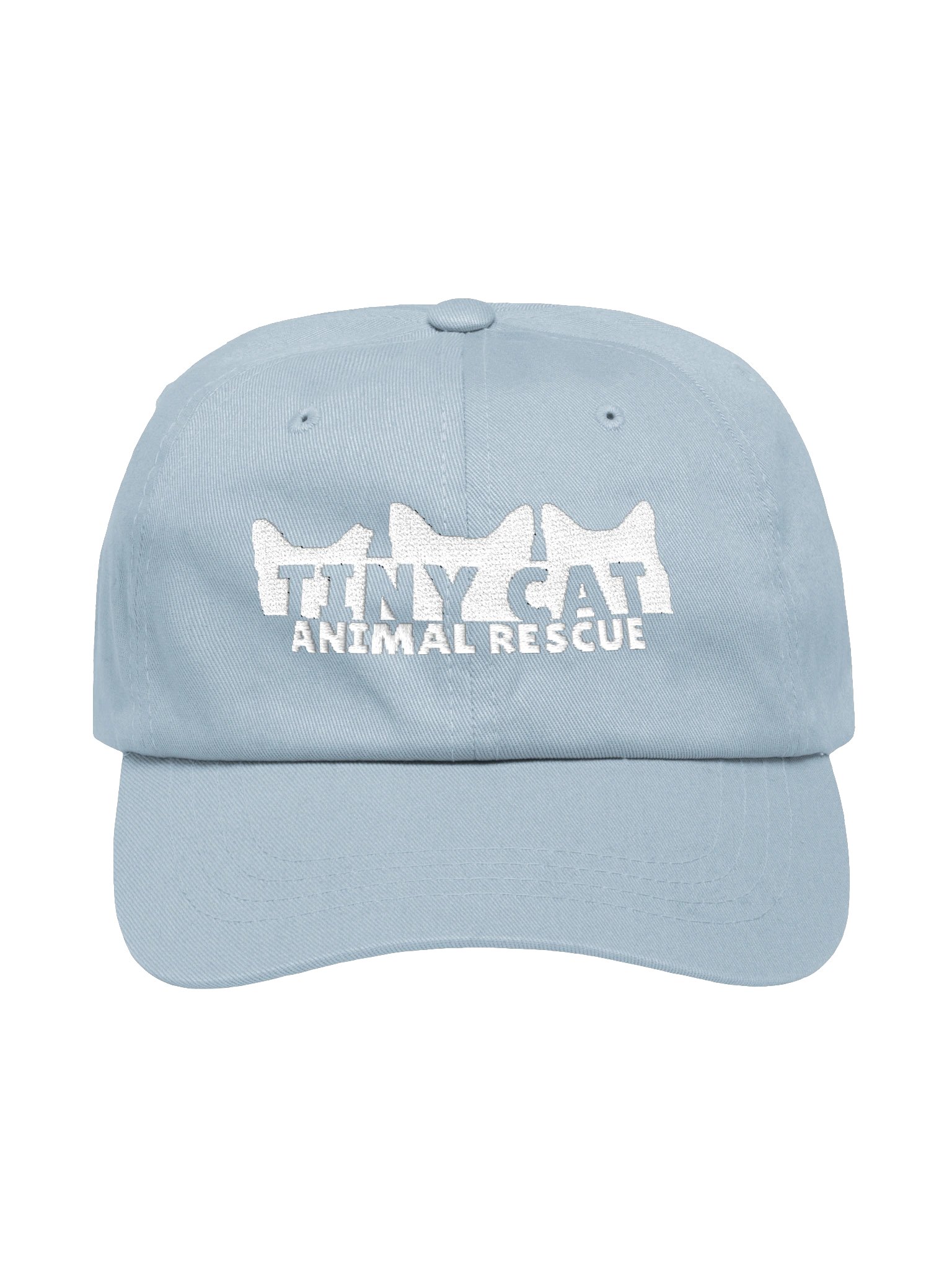 Tiny Cat Embroidered Hat (White Logo) product image (1)