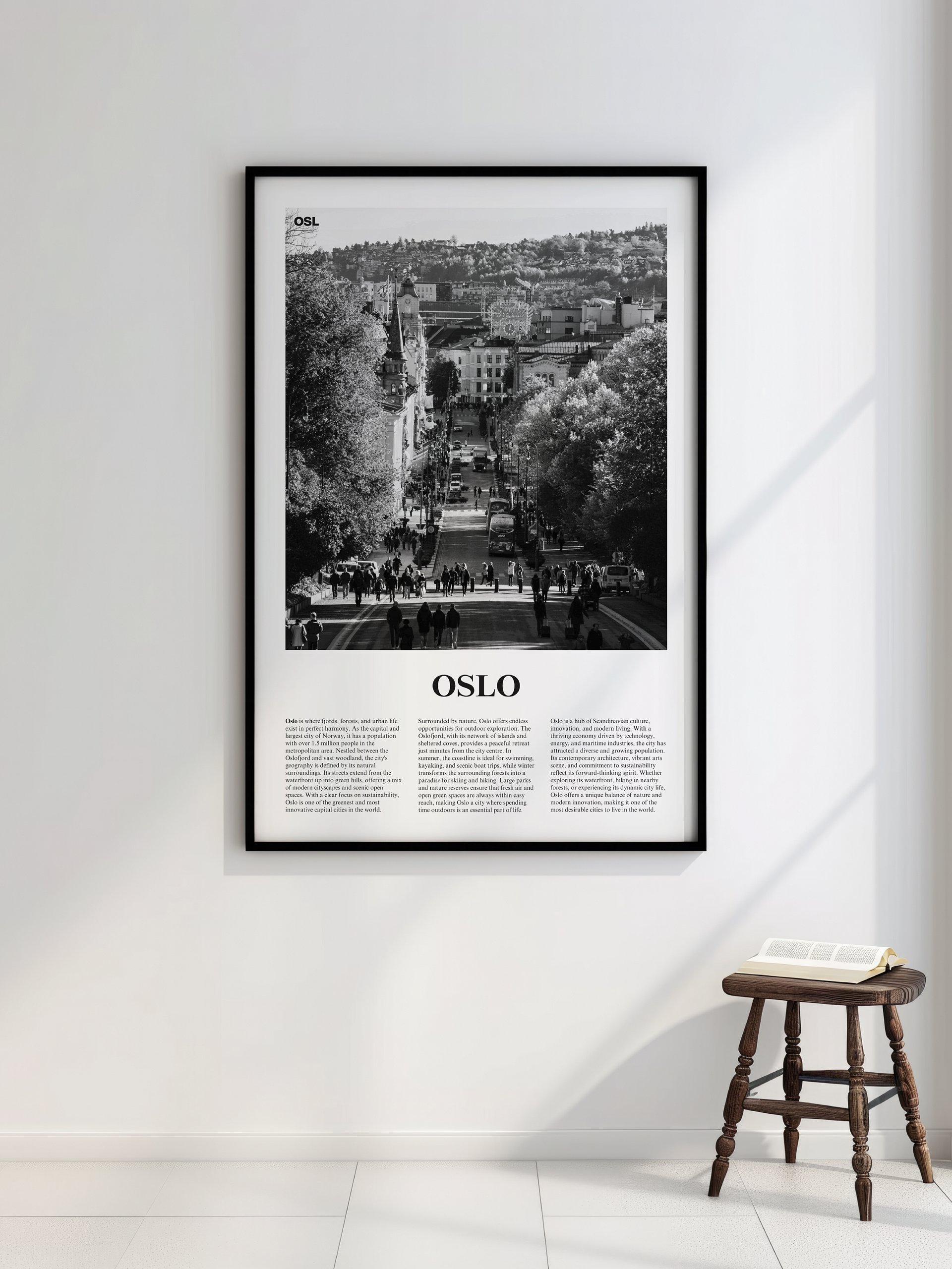 Oslo 02 Newspaper Poster | Framed product image (7)