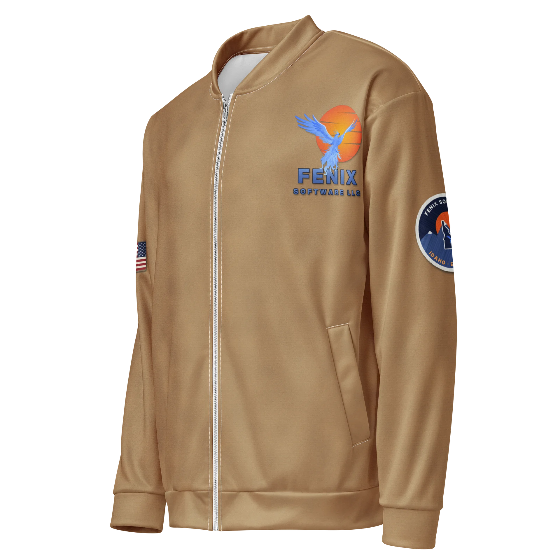 Fenix Software Phoenix Logo Bomber Jacket - Tan product image (3)