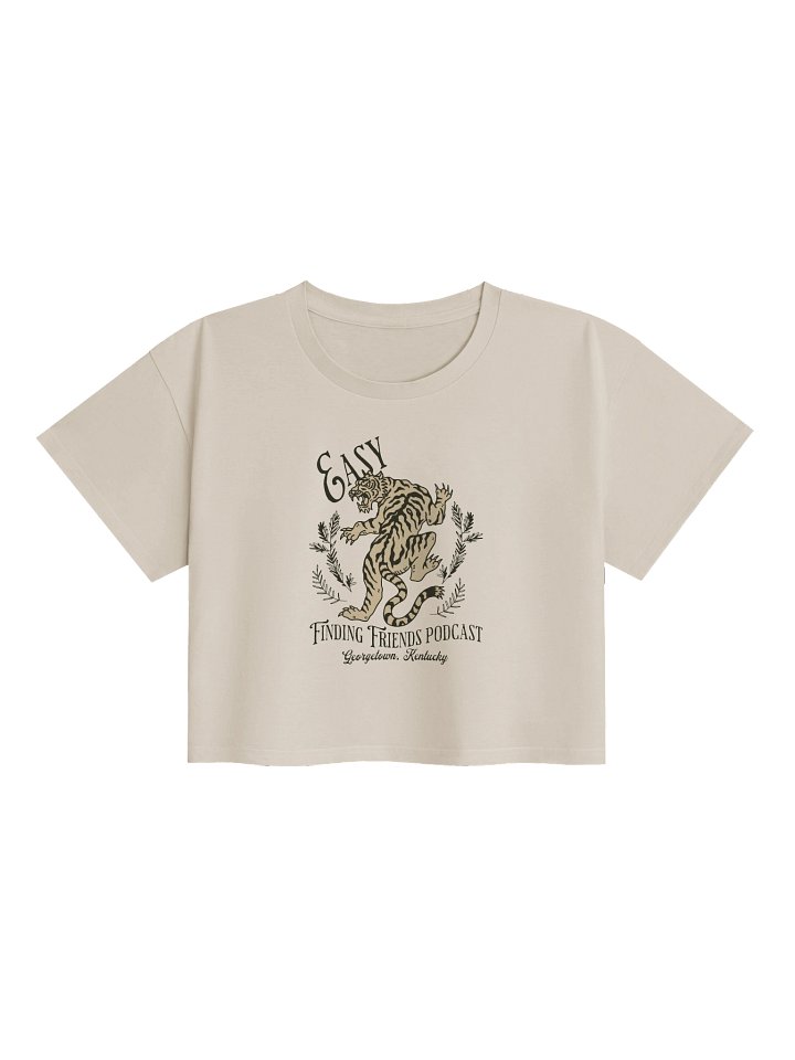 Vintage Tiger Podcast Crop Top product image (1)