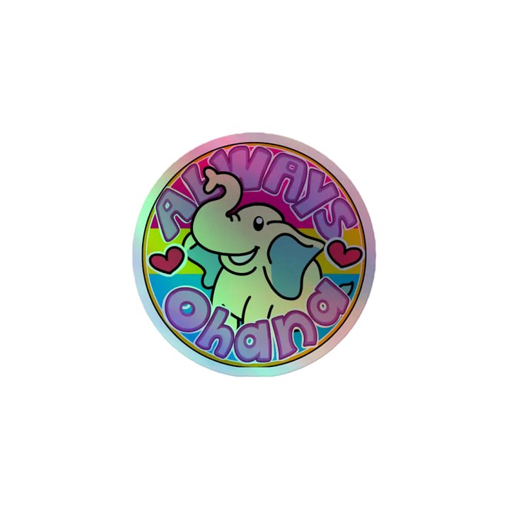 AlwaysxOhana Logo Holo Sticker product image (1)