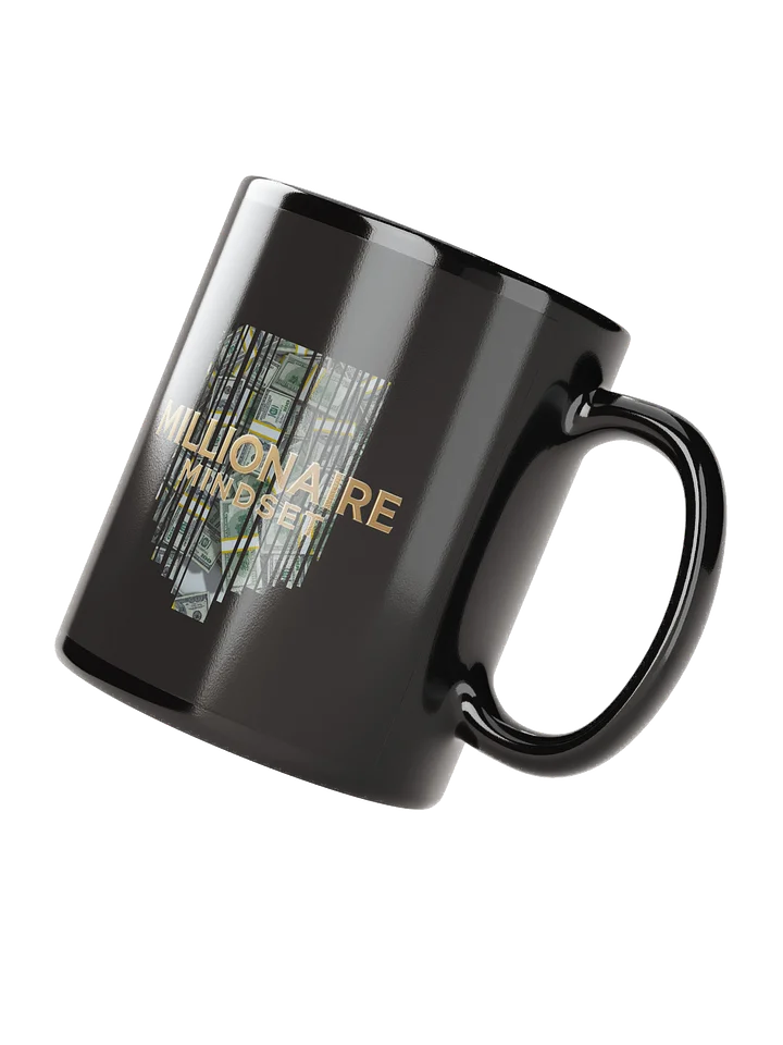 Millionaire Mindset Black Glossy Mug product image (2)
