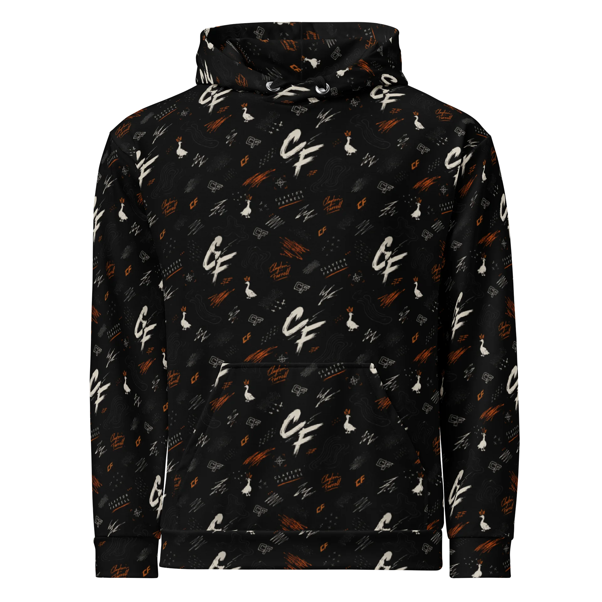 CF Pattern All-Over Print Hoodie product image (1)