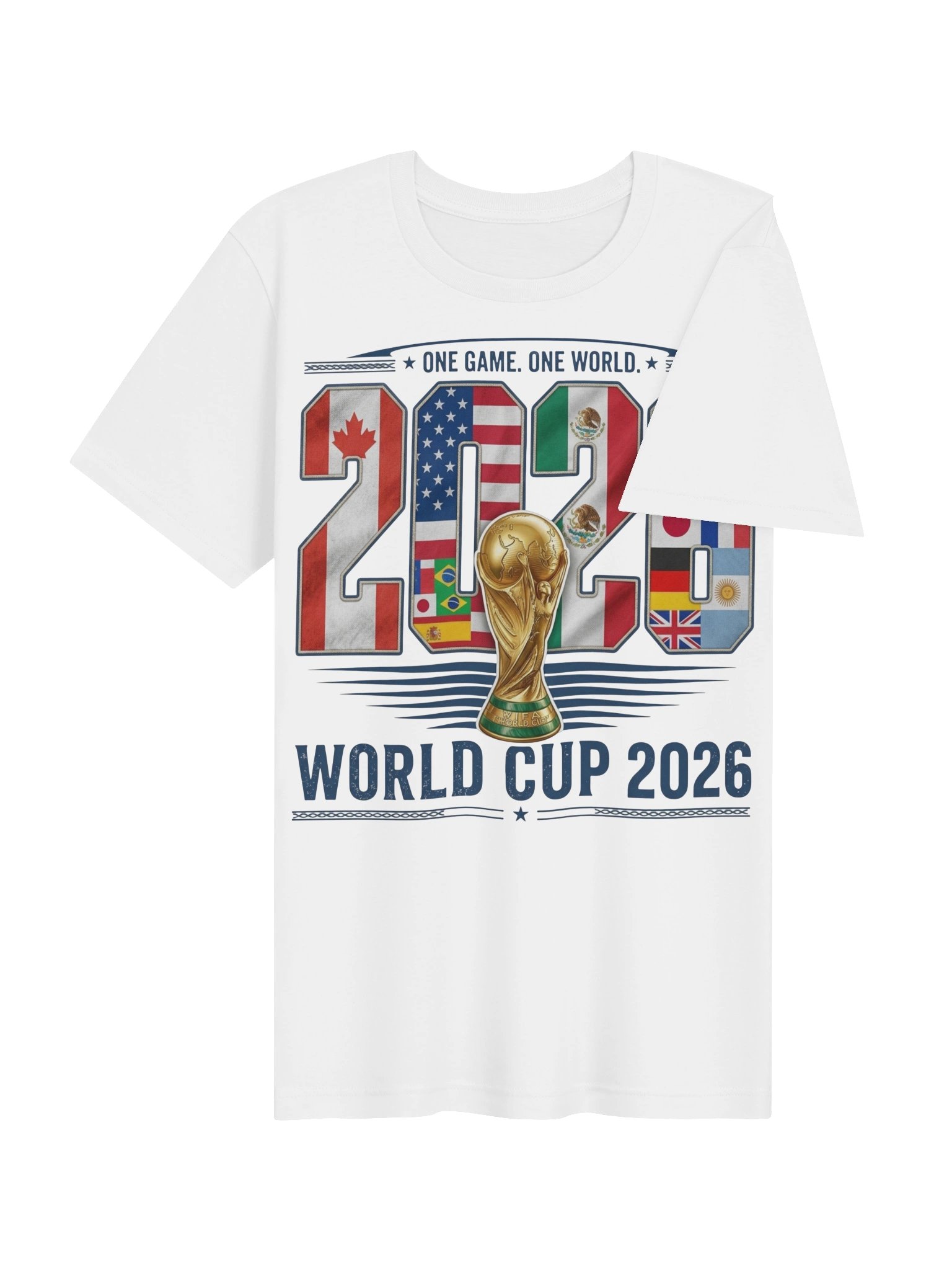 World Cup 2026 T-Shirt | FIFA Soccer Graphic Tee USA Canada Mexico | One Game One World Football Fan Shirt product image (3)